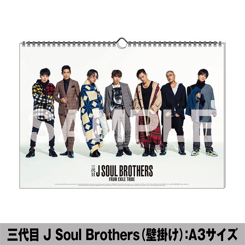 三代目 J SOUL BROTHERS 卓上カレンダー 2020 - ミュージシャン