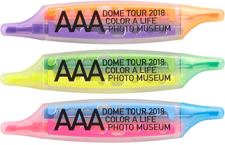 柔らかな質感の TOUR DOME AAA 2018 LIFE A COLOR 国内アーティスト