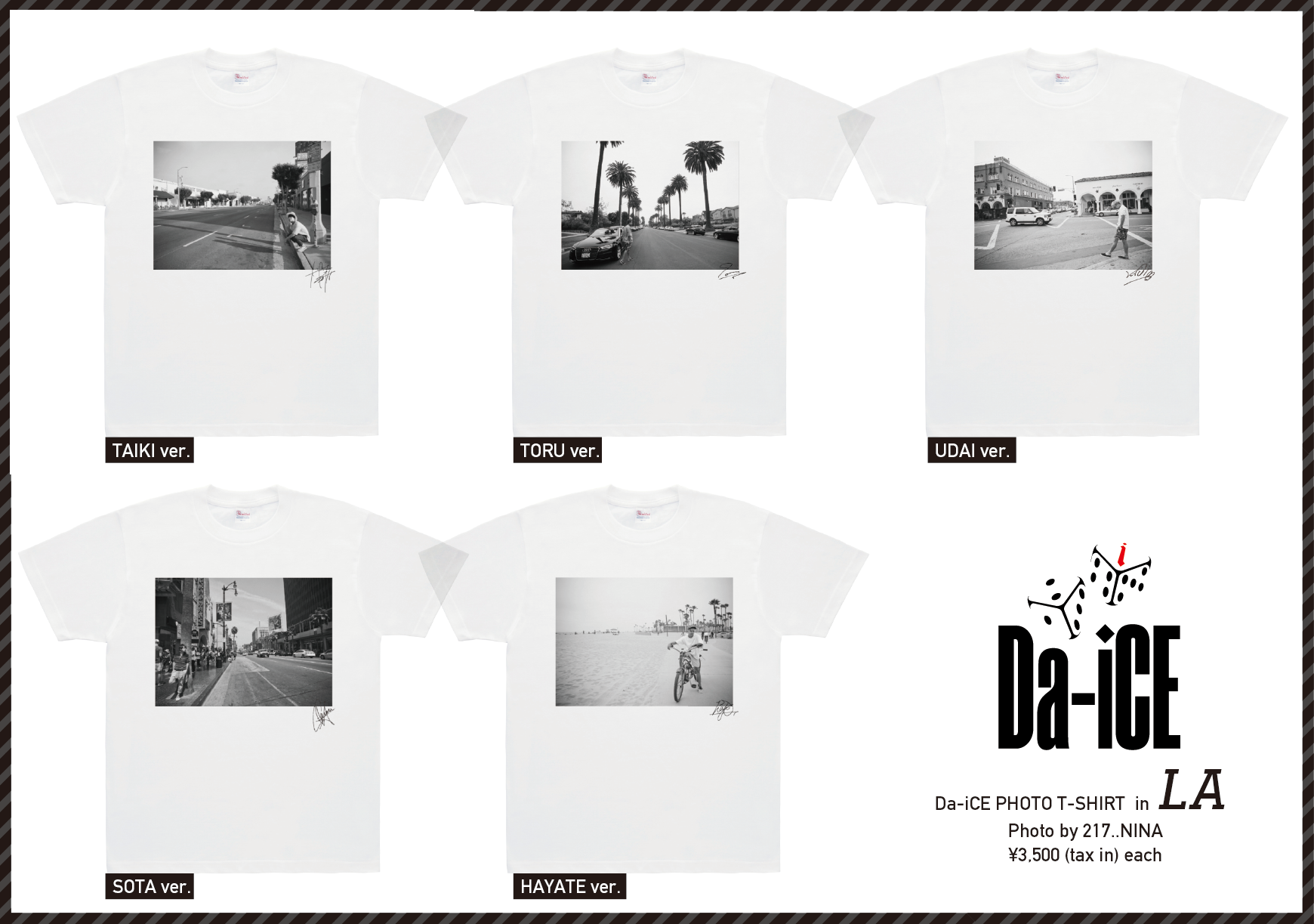 Da-iCE PHOTO T-shirt completed! NEWS | Da-iCE Official Site