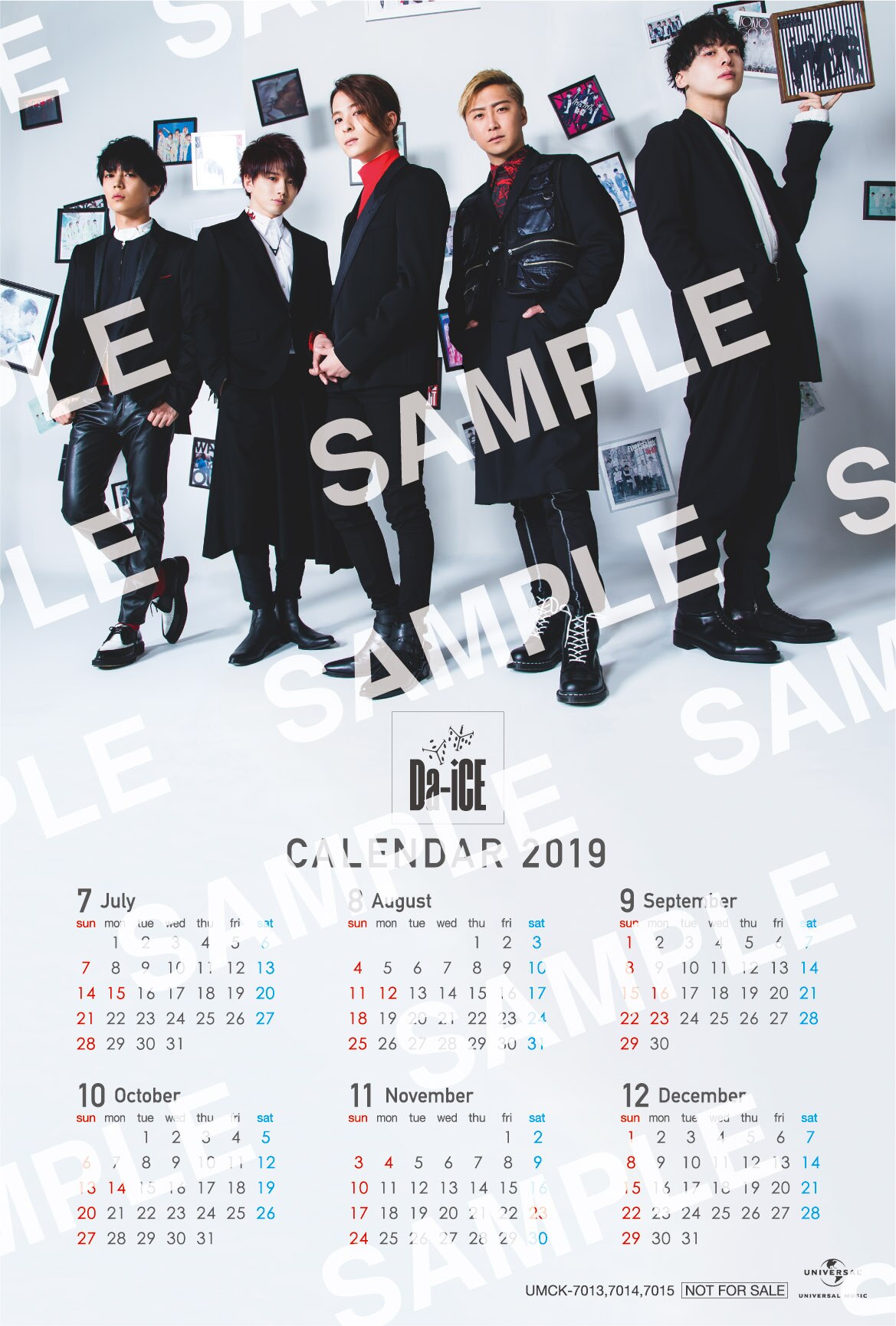 Da-iCE（ダイス） 販促非売品2018-2019 カレンダーポスター 