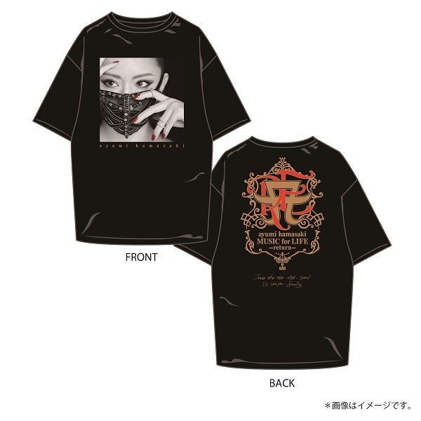 ayumi hamasaki MUSIC for LIFE ～return～」Tシャツの受注販売決定 