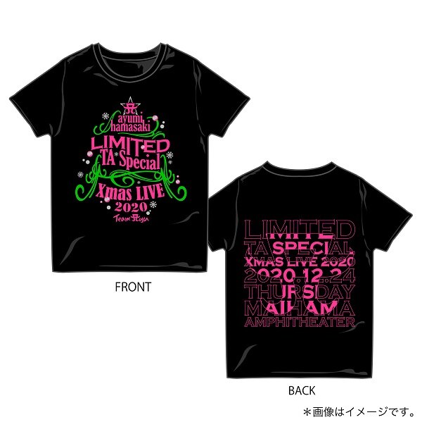 「ayumi hamasaki LIMITED TA Special Xmas LIVE 2020～@舞浜アンフィシアター～」Tシャツの完成