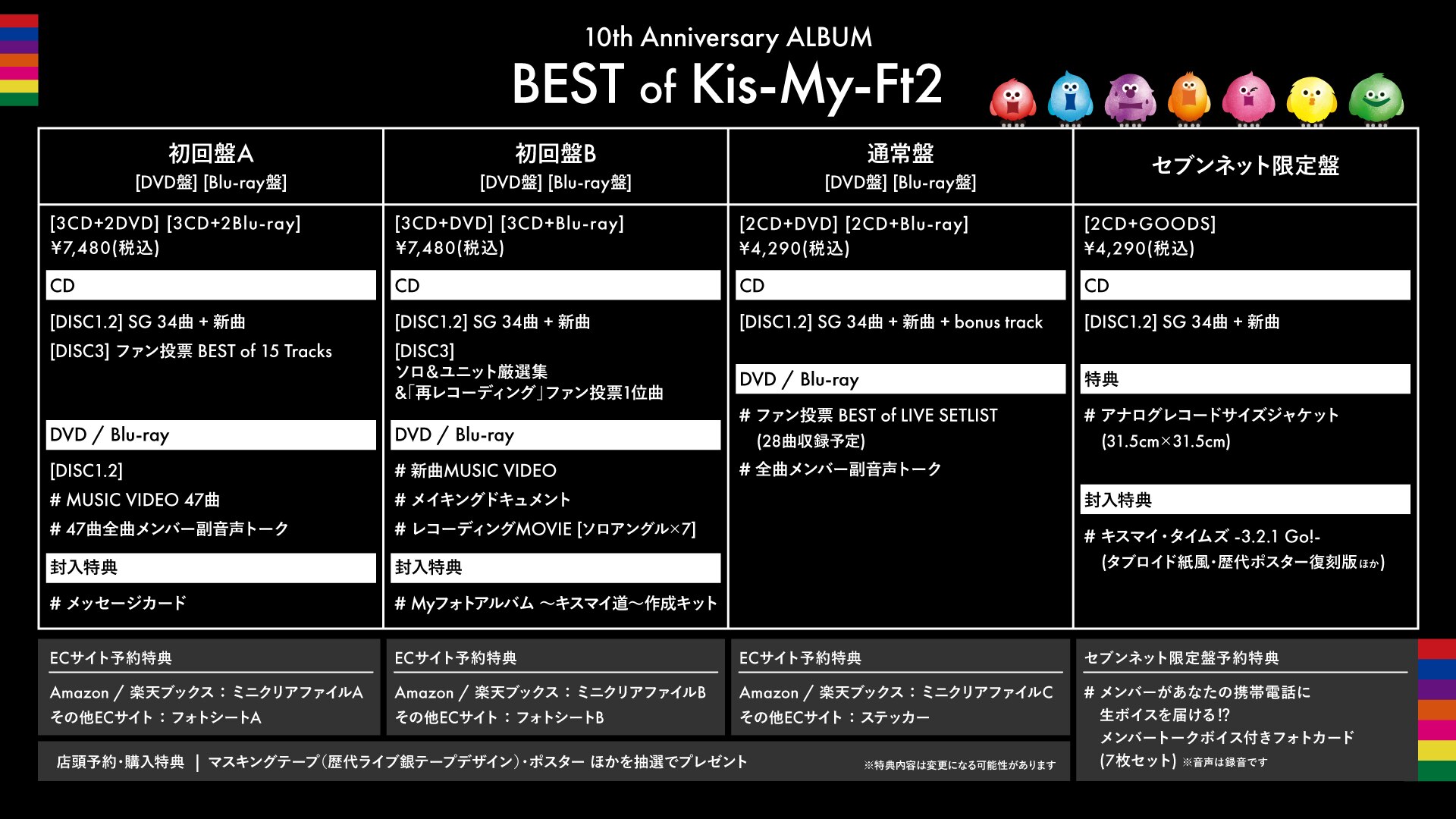 8月10日 火 発売 Best Of Kis My Ft2 収録内容発表 6月1日 火 Am10 00より予約開始 Kis My Ft2 Official Website