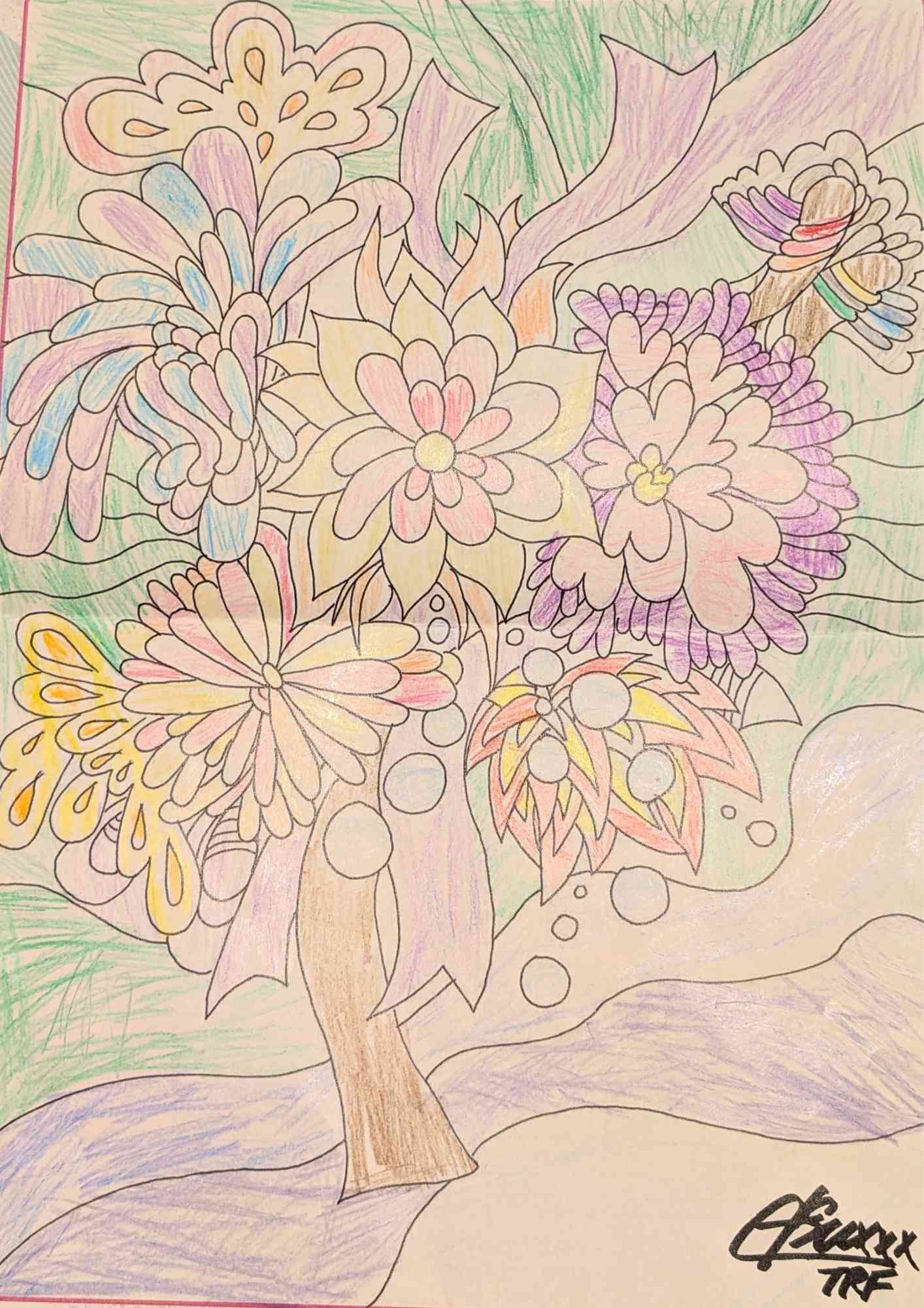 みんなにエールを送るお花