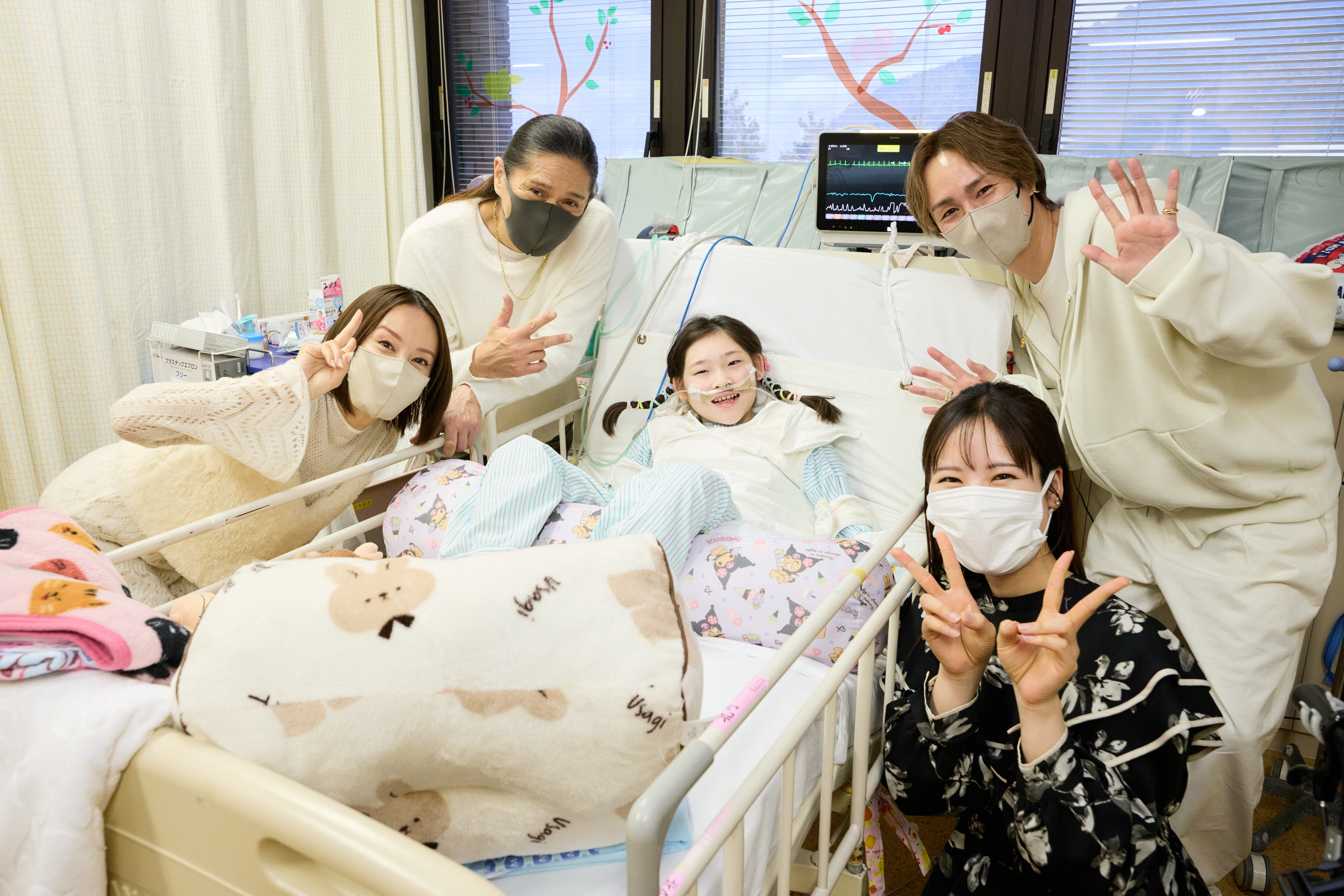 静岡県立こども病院 病棟訪問の様子