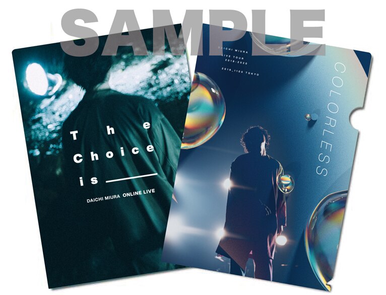 DAICHI MIURA LIVE COLORLESS / The Choice is _____ DISCOGRAPHY