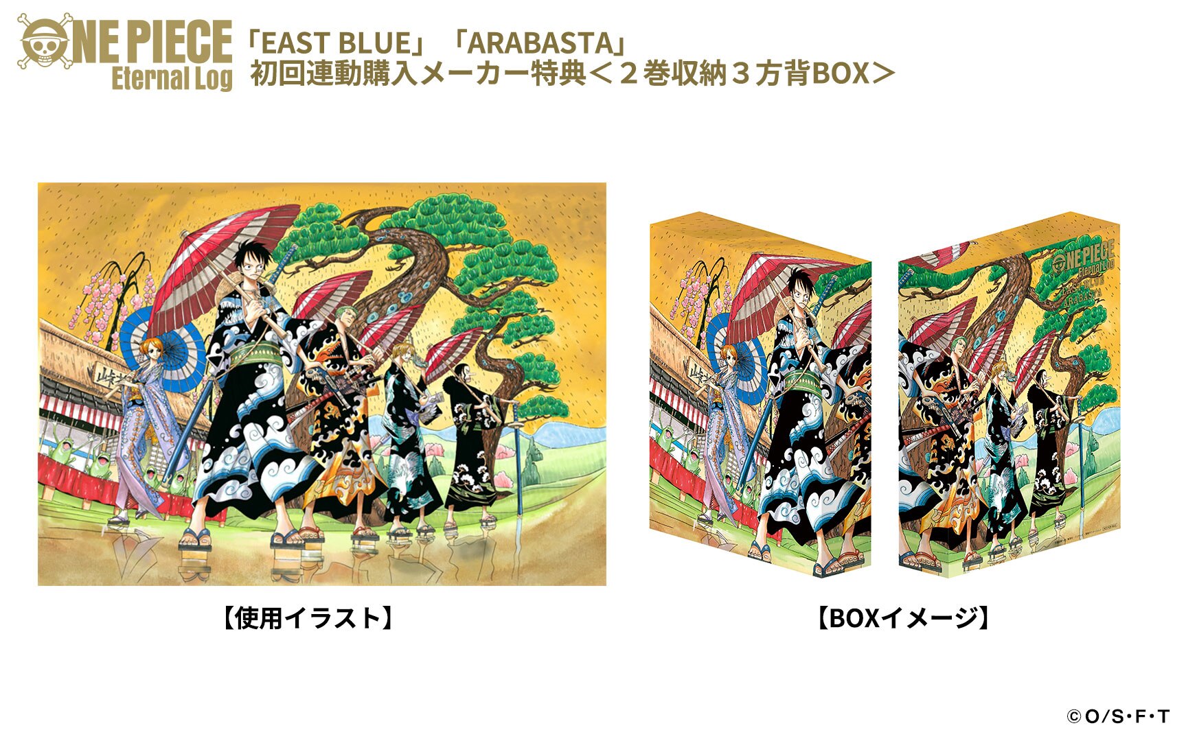 ONE PIECE Eternal Logより「EAST BLUE」「ARABASTA」の両方を今ご予約