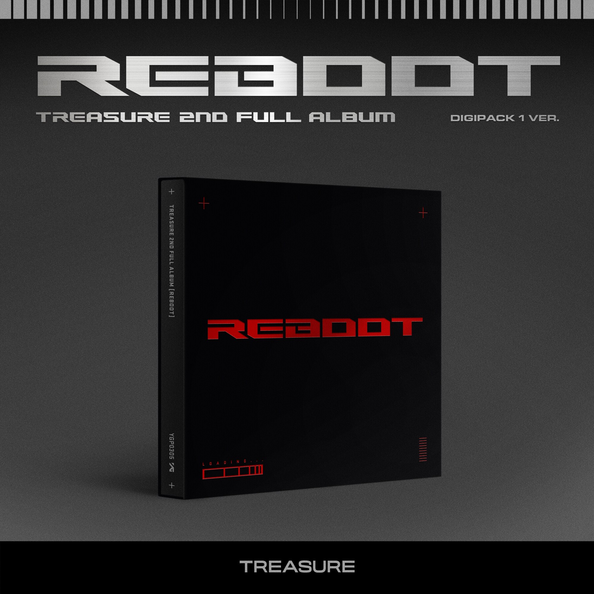 2023年7月28日(金)リリース、TREASURE 2nd Album『REBOOT』DIGIPACK 