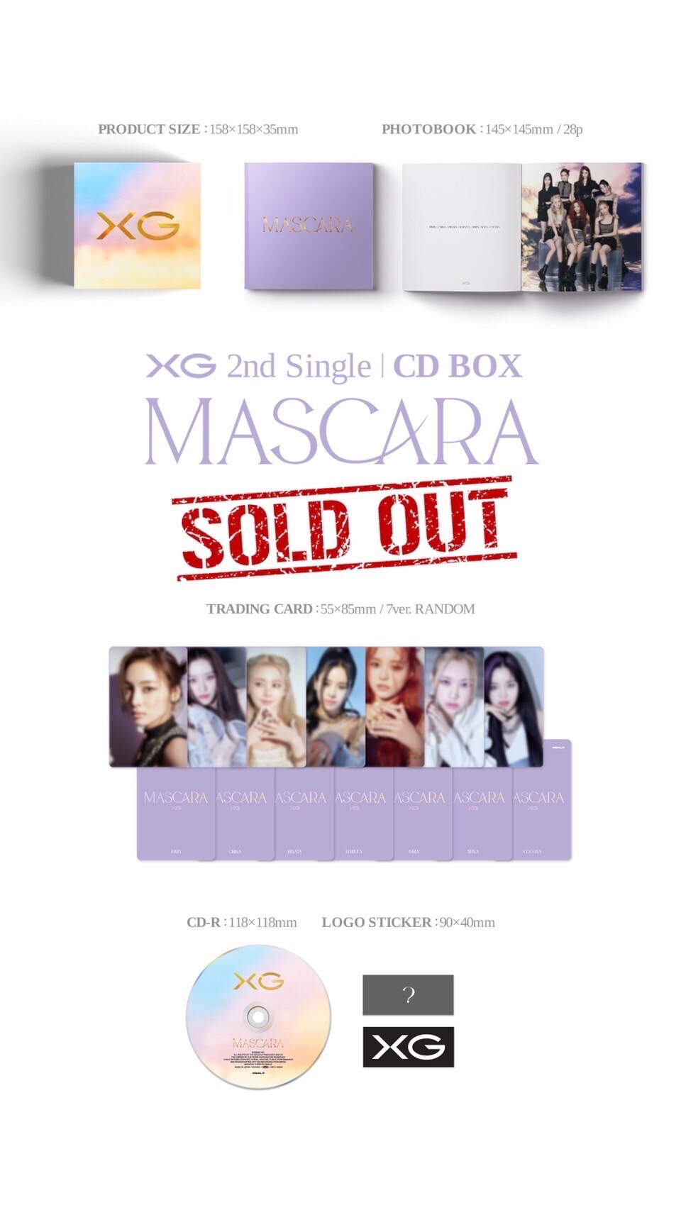 MASCARA CD Box sets are now out of stock. - NEWS | XG - Official Site