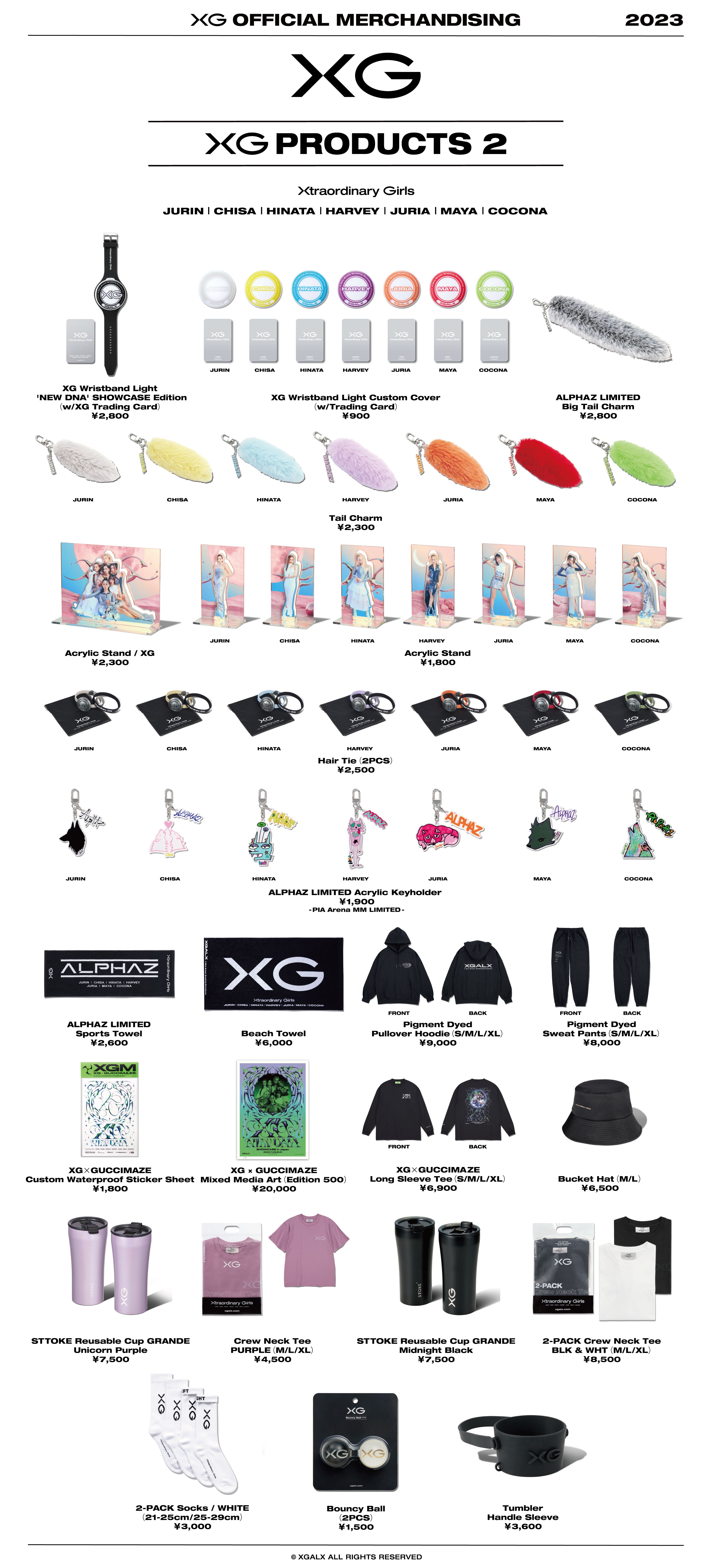 XG OFFICIAL MERCHANDISE “XG PRODUCTS 2” Launch Details! - NEWS 